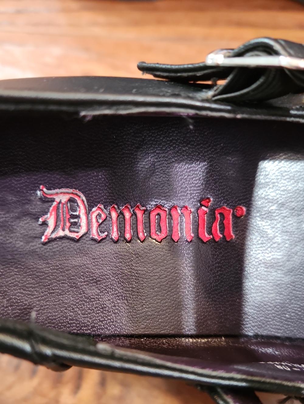 Demonia Kera 08 Black Platform Double Buckle Mary Janes - Picture 5 of 7